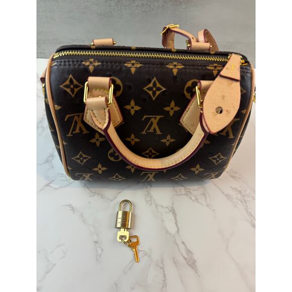 Louis Vuitton Monogram Mini Top Handle Bag Brown Canvas Handbag - Picture 3 of 5